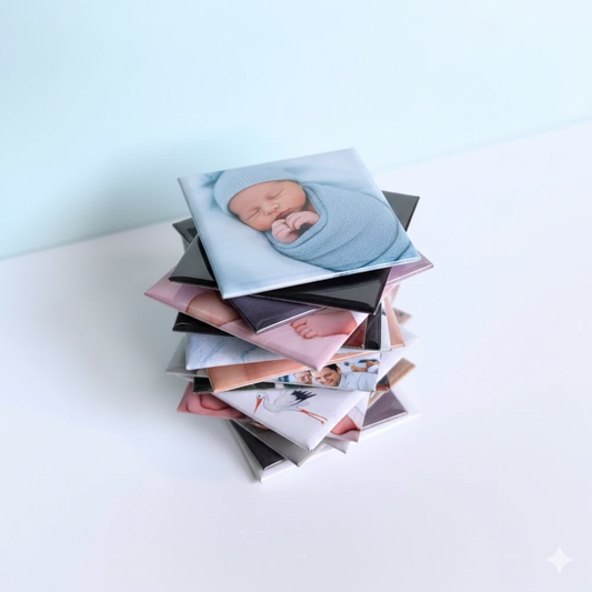 Aimant Photo Personnalisé - Impression Magnétique Carrée (5x5cm)